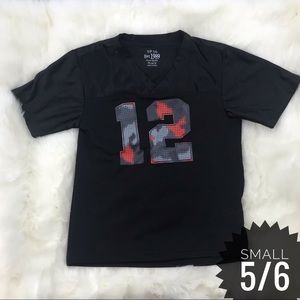 [Children's Place] Football Jersey #12 Size S Small 5/6 Boys Top Red Black